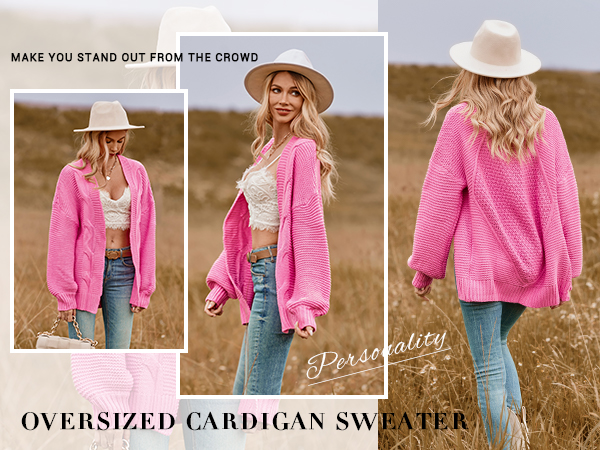 pink cardigan