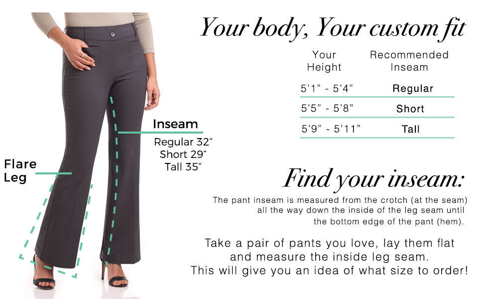 Size chart of garment