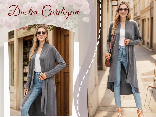 Duster cardigan for ladies