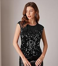 women sequin top