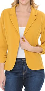 3/4 Sleeve Blazer Jacket 