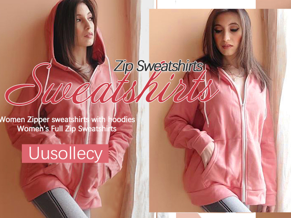 women full zipper sweatshirts 