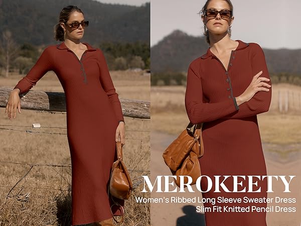 red sweater dress for women