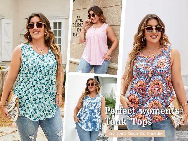 plus size tank tops for women