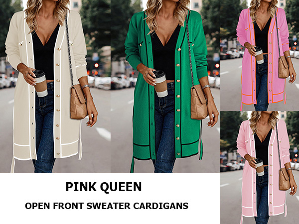 Autumn Fashion Long Sleeve Birthday Outfits for Women Trendy Color Patchwork Belted Cardigan Dress