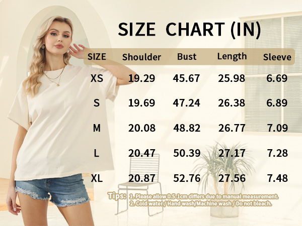 loose t-shirt size