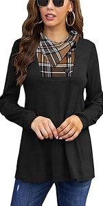 cowl neck tops for women tunics for women to wear with leggings fall tops women tunic sweatshirt