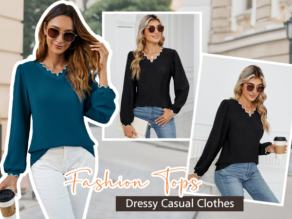 womens tops dressy casual