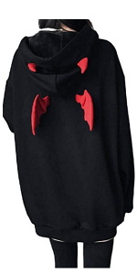 Devil Horn Chic Hooded