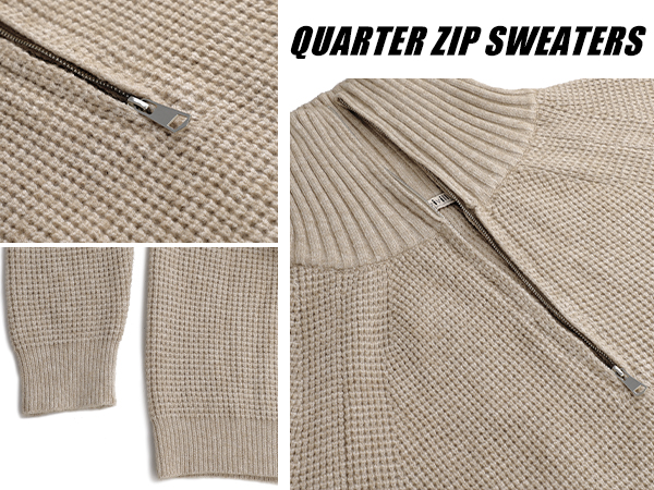 Womens quarter zip sweaters