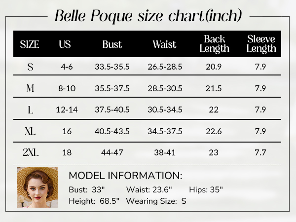 Cardigan Sweater Size Chart