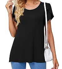 Womens Short Sleeve Tunic Tops