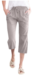 Linen Capri Pants for Women