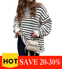 summer sweaters oversized sweaters for women knit striped sweater womens fashion crewneck sweater