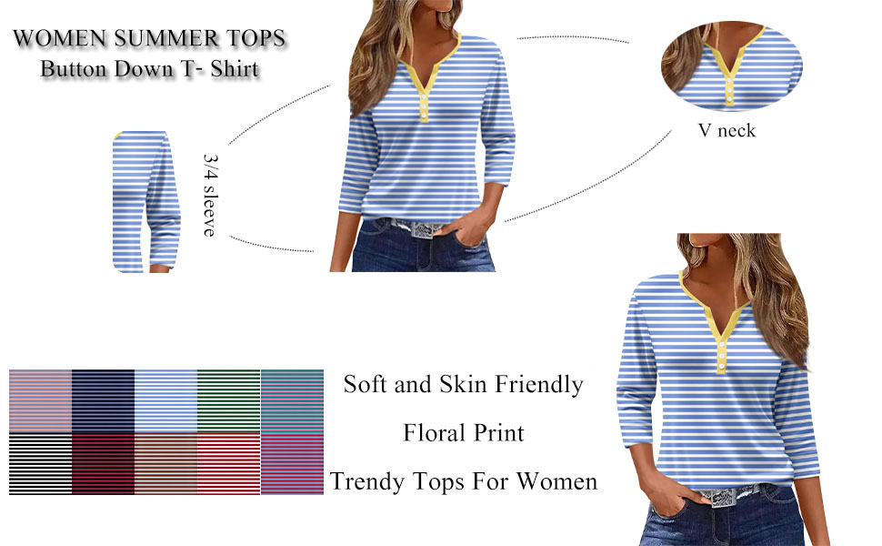 Womens Striped T Shirt