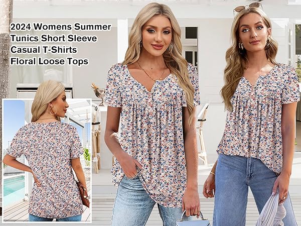 summer tops for women 2024