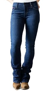 Kimes Ranch Women''s Chloe Casual Western Dark Wash Tri-Blend Denim Jeans