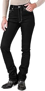 Kimes Ranch Women&#39;s Sarah Black High-Rise Slim Bootcut Jean