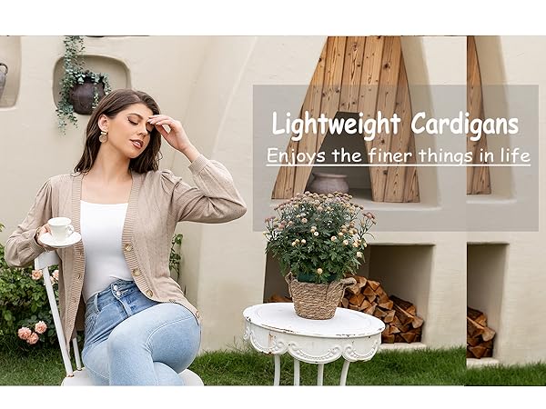 lightweight cardigans