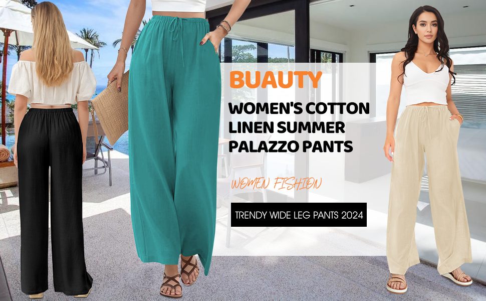 TRENDY WIDE LEG PANTS 2024