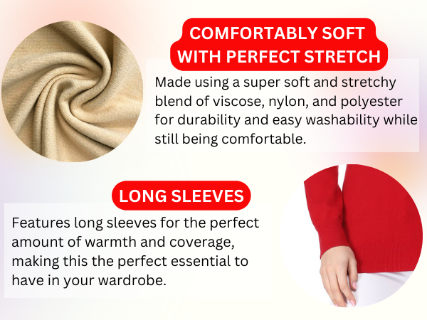 MK5501 Comfortably soft with perfect stretch, Long Sleeve