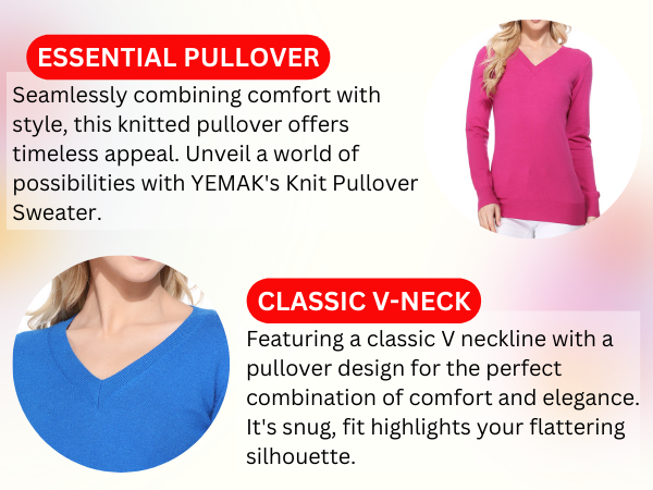 MK5501 Essential Pullover, Classic V-Neck