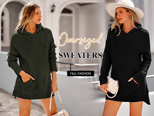 sweaters hoodie for women knit sweatshirts for women fall sweater hooded womens knit sweatshirts