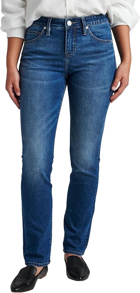 JAG Women's Ruby Mid Rise Straight Leg Jeans