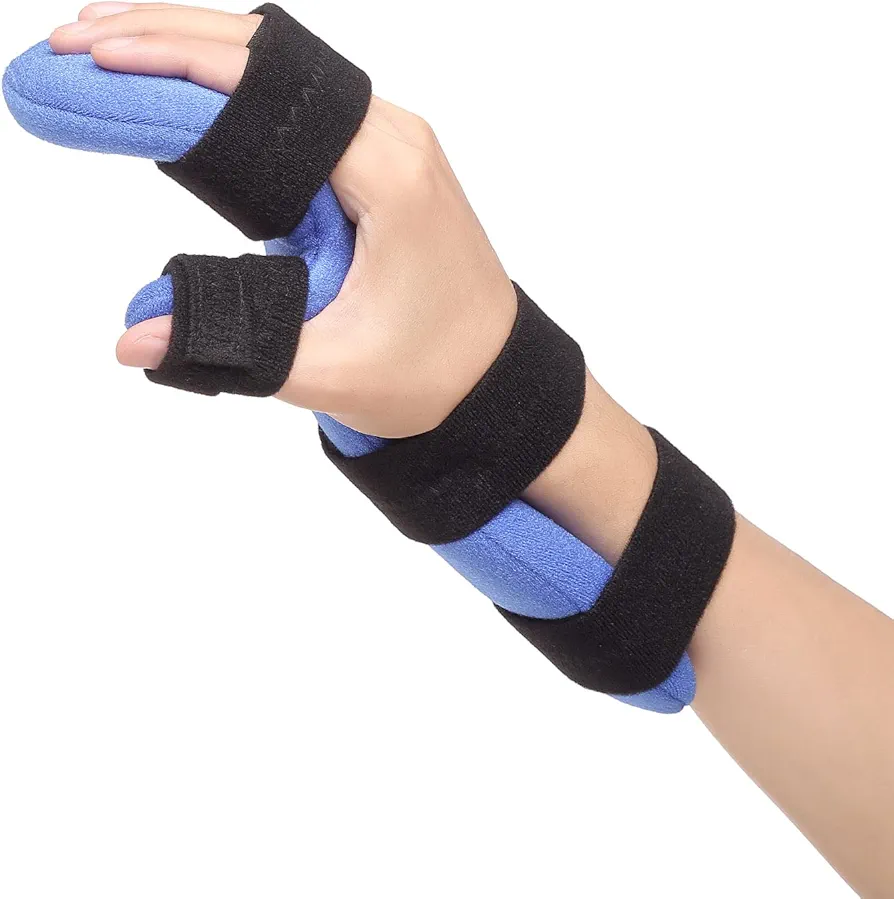 Resting Hand Splint, Functional Hand Brace, Wrist & Finger Night Immobilizer, Hand Support for Tendinitis, Arthritis, Carpal Tunnel Syndrome, Stroke Hand, Fit for Left and Right Hand-L/XL