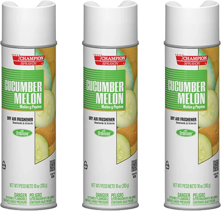 Champion Sprayon air fresheners Cucumber Melon net 15 oz.. 3 count