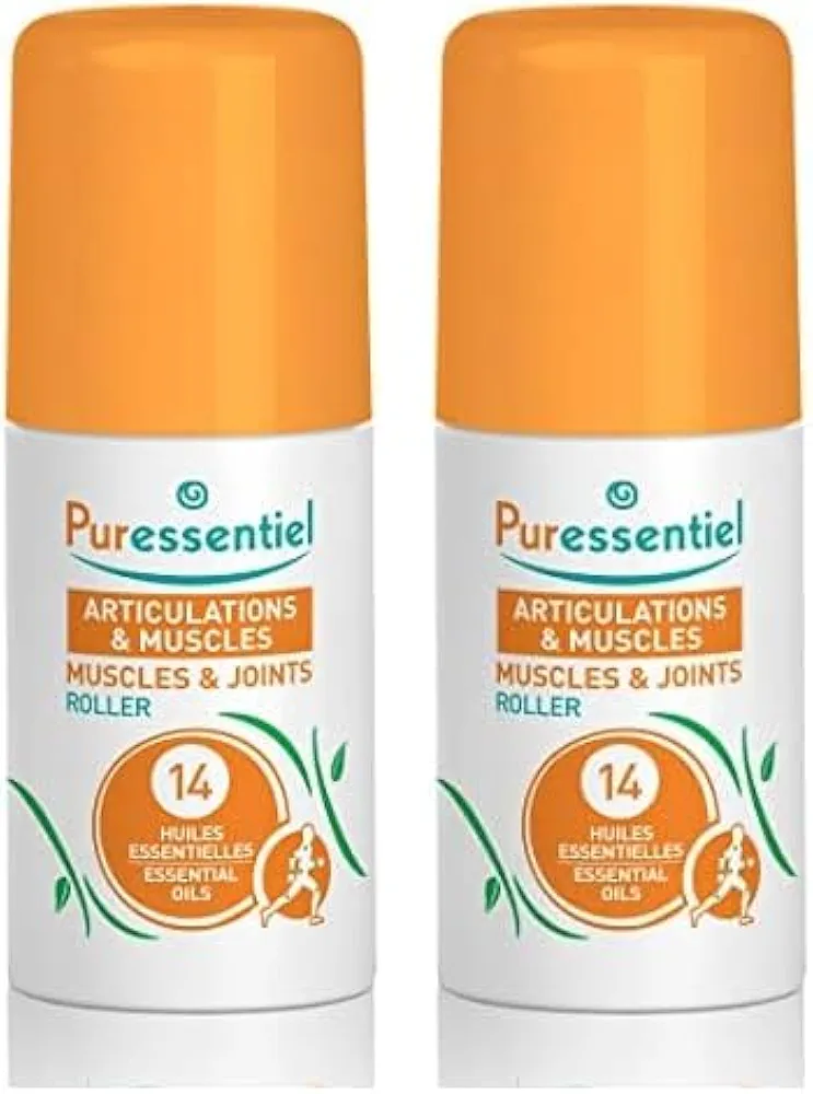 Puressentiel Muscles and Joints Roller for Unisex - 2.53 oz Rollon (Pack of 2)