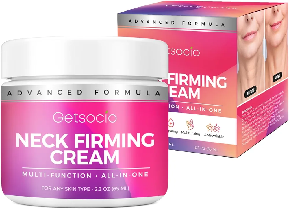 Neck Firming Cream for Tightening Firming: Anti Aging Facial Moisturizer with Retinol Collagen and Hyaluronic Acid - Instant Face Lift Cream- Wrinkle Cream for Women Lifting, Firming & Hydrating