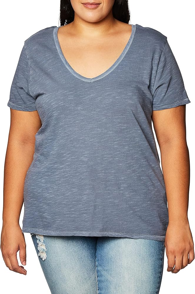 Lucky Brand Womens Short Sleeve Classic V Neck Cotton Tee