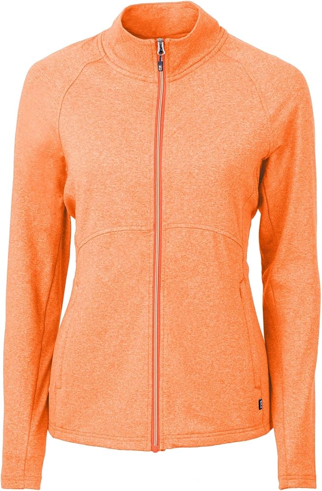 Cutter & Buck Ladie's Adapt Eco Knit Heather Recycled Womens Full Zip