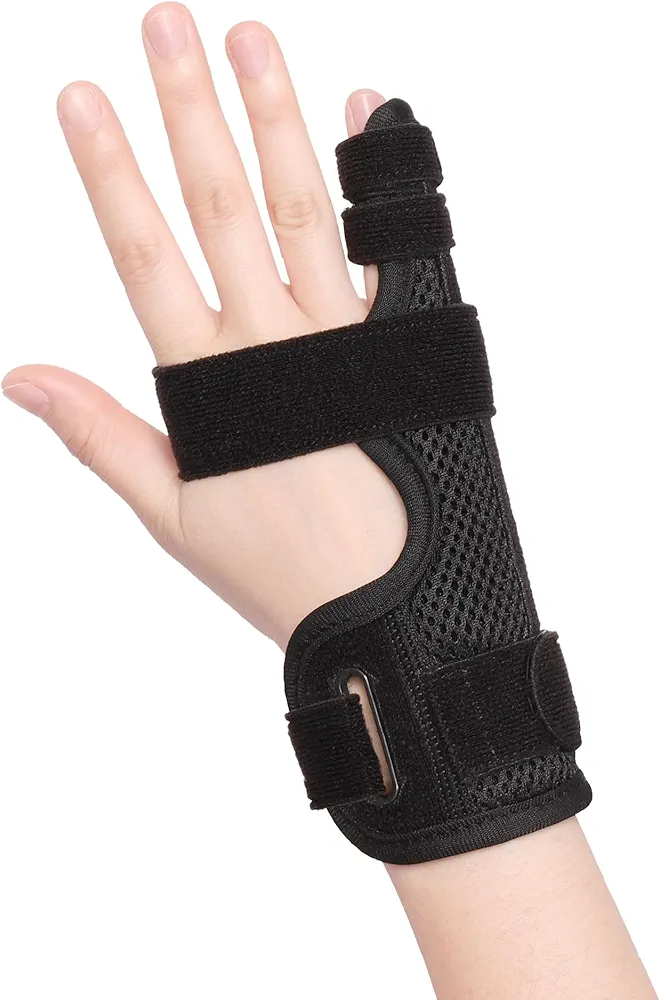 Pinky Finger Splint, Finger Splint for Pinky, Broken Finger, Trigger Finger, Metacarpal Splint Hand Brace, Little Finger Brace for Tendonnitis, Pain Relief, Fits for Left & Right Hand(S)