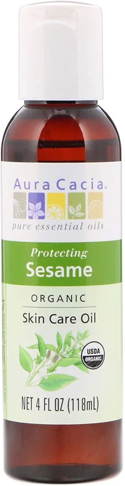 Aura Cacia Organic Skin Care Oil, Protecting Sesame, 4 fl oz (118 ml)3