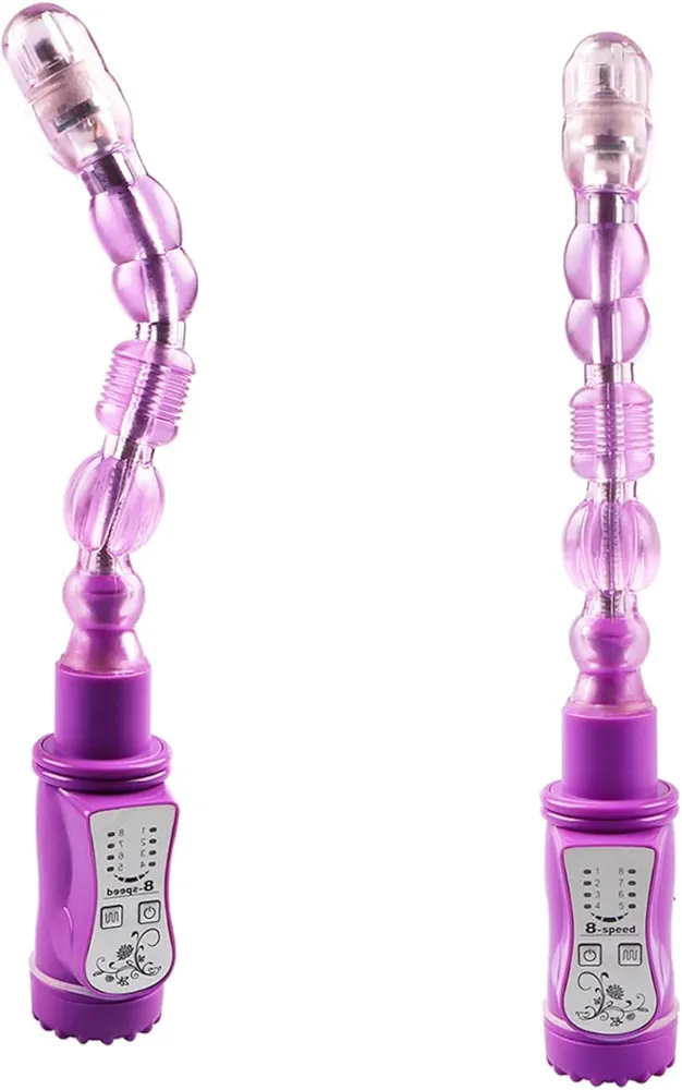 DRJ4-Suitable for Male and Female Backdoor Male Exercise Silica Mineral Handheld Plug Kit (Purple) Has 8 Power, Step to Explore Your Maximum Limit, Holiday Activities for People Living Alone