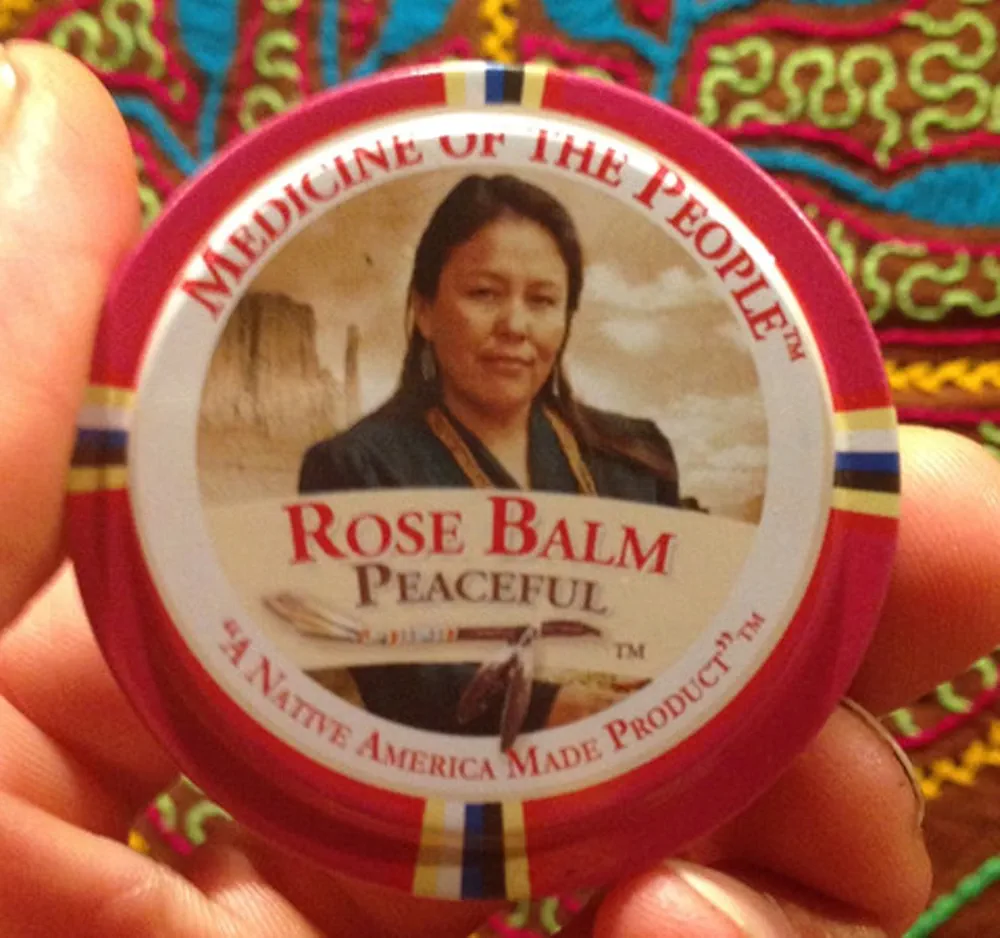 1 Tin Navajo Rose Balm Peaceful Unity with Rose Otto Oil 0.75 oz, Outstanding Product - Christmas Stocking Stuffer, Pow Wow