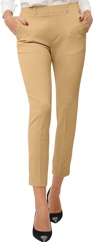 Marycrafts Women's Pull On Stretch Yoga Dress Business Work Pants