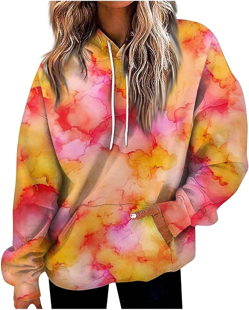 Plus Size Hoodies For Women Casual Graphic Sweatshirt For Women Long Pullover Fall Clothes For Women 2023