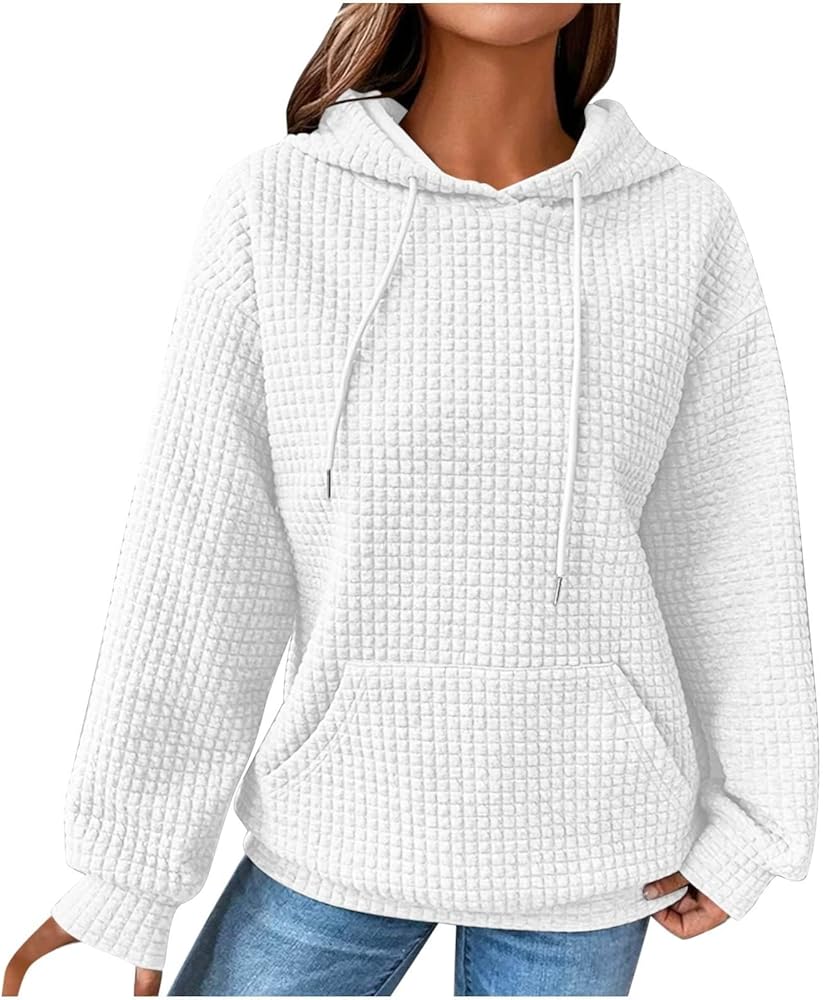 COTECRAM Hoodies For Women,Oversized Sweatshirt For Women Trendy Womens Hoodie Pullover Womens Fashion Casual Long Sleeve Plus Size Hooded Sweatshirts Tops Fall Shirts For Women 2023(A White,Small)