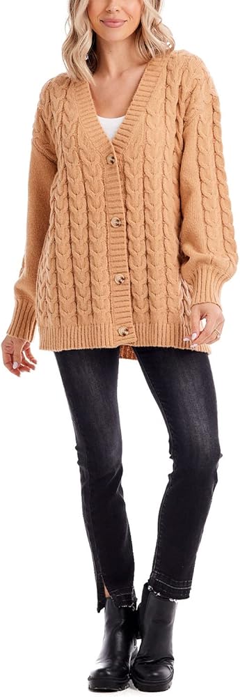 Mud Pie Women's Vivia Textured Cardigan