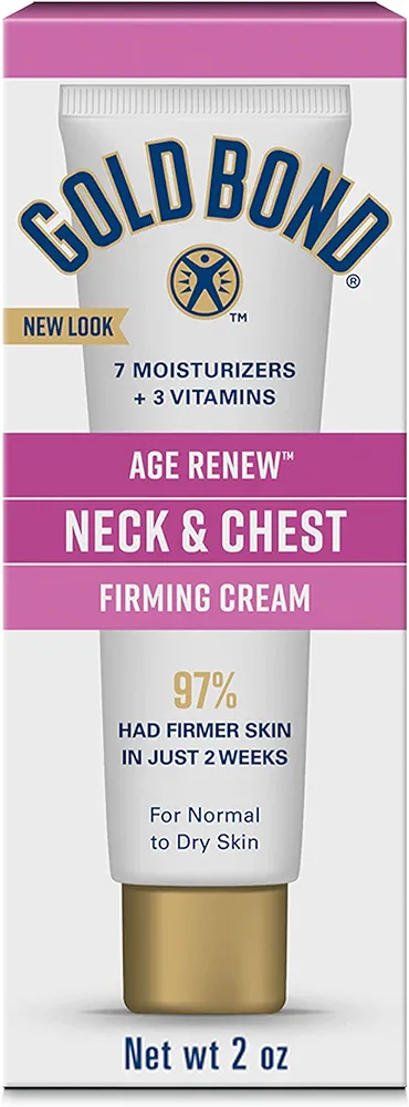 Gold Bond Age Renew Neck & Chest Firming Cream, 2 oz., Clinically Tested Skin Firming Cream