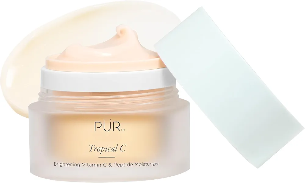 PÜR Beauty Tropical C Brightening Vitamin C & Peptide Moisturizer, Vitamin C, Peptide, Hyaluronic Acid, 1.76 oz