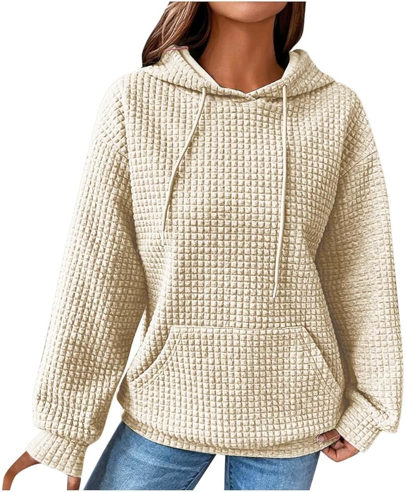 COTECRAM Hoodies For Women,Oversized Sweatshirt For Women Trendy Womens Hoodie Pullover Womens Fashion Casual Long Sleeve Plus Size Hooded Sweatshirts Tops Fall Shirts For Women 2023(A Beige,Large)