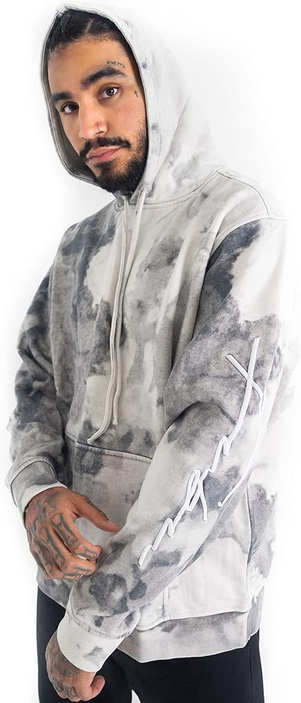 FUBU Grey Tie-Dye Signature Hoodie, 3XL