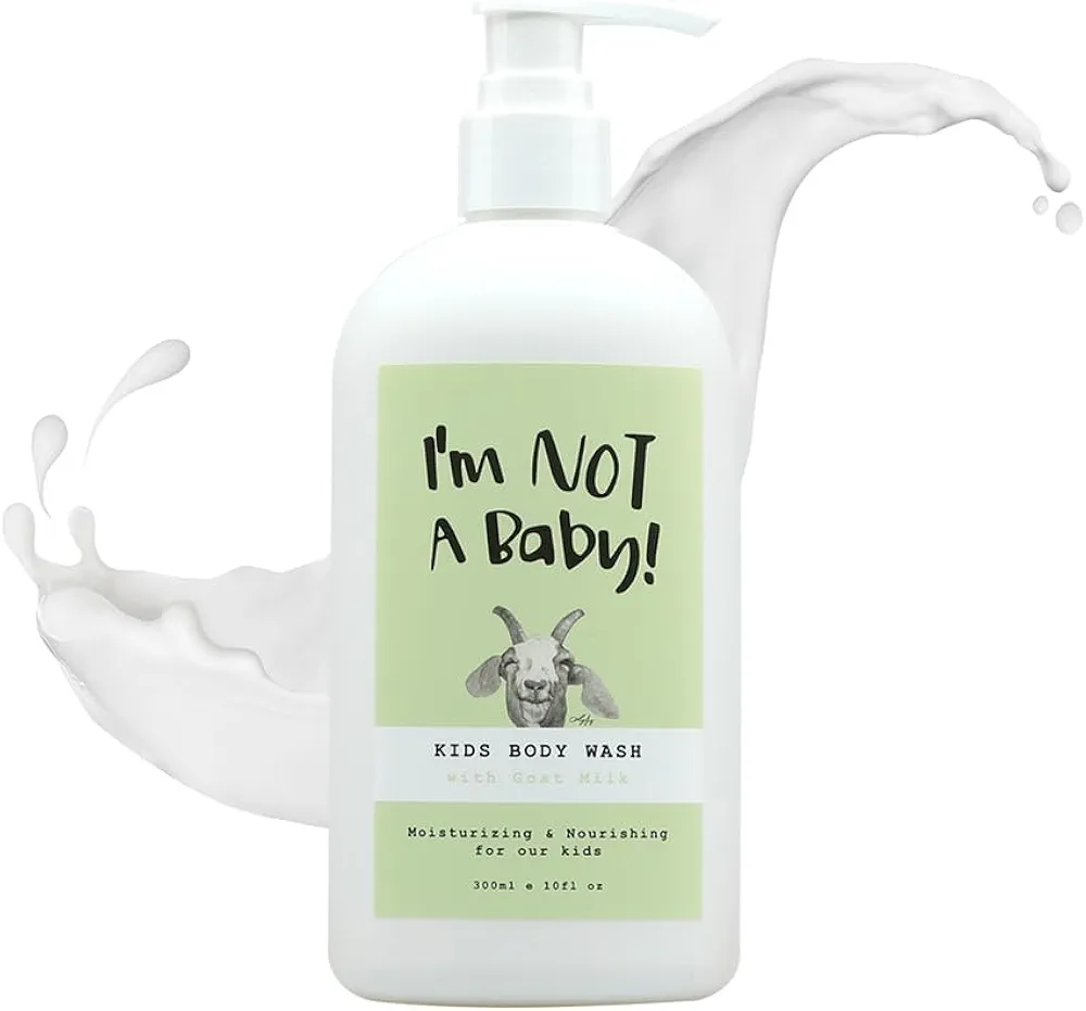 Kids Body Wash l Dermatologist Tested l PETA l Cruelty-free l Gentle for Kids l Goat Milk l Kids Body Wash l I’m NOT A Baby l 10 Fl Oz