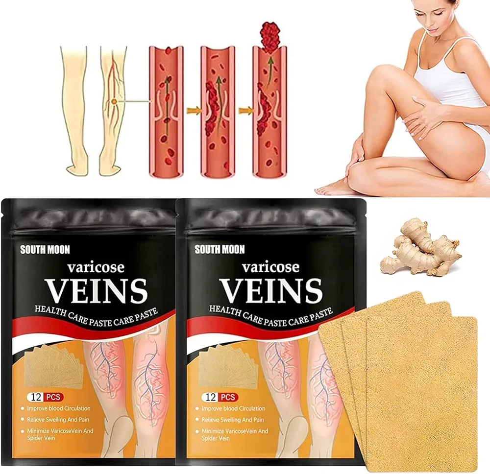 Varicose Veins Treatment for Legs-24PCS Veinhealth Varicose Veins Treatment Patch,Varicose Veins Patch, Spider Veins Removal for Legs Patch