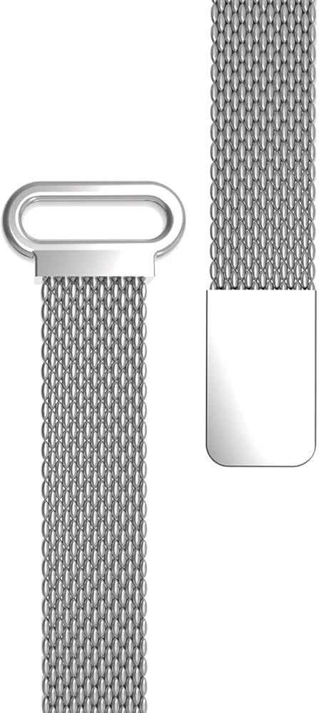 BOND TOUCH Mesh Metal Band, Silver Lightly