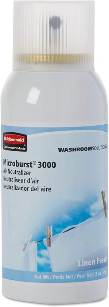 Rubbermaid Commercial 4012551 Microburst 3000 Refill Linen Fresh 2oz Aerosol 12/Carton (RCP4012551)